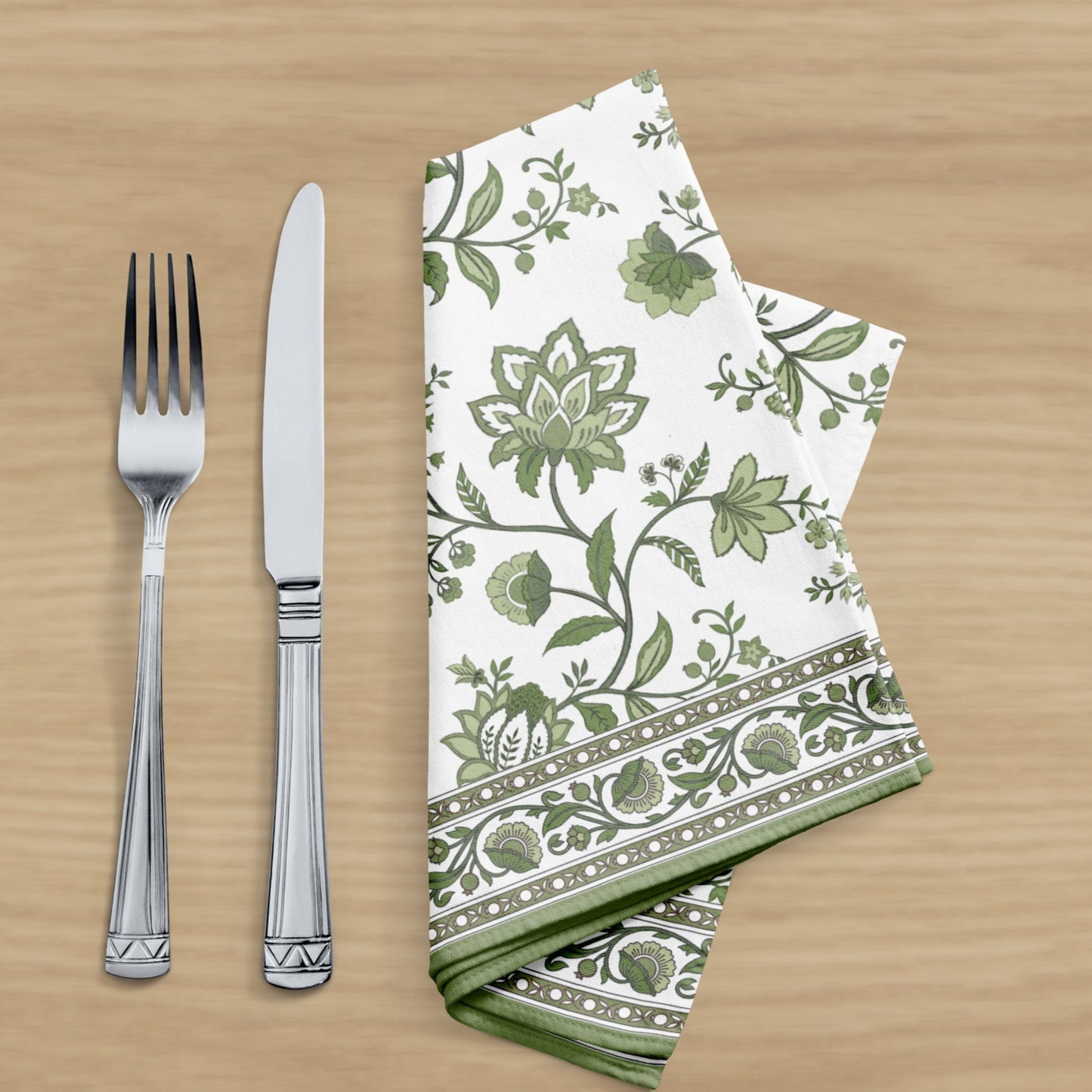 Green Chintz Table Napkin (Set of 4)
