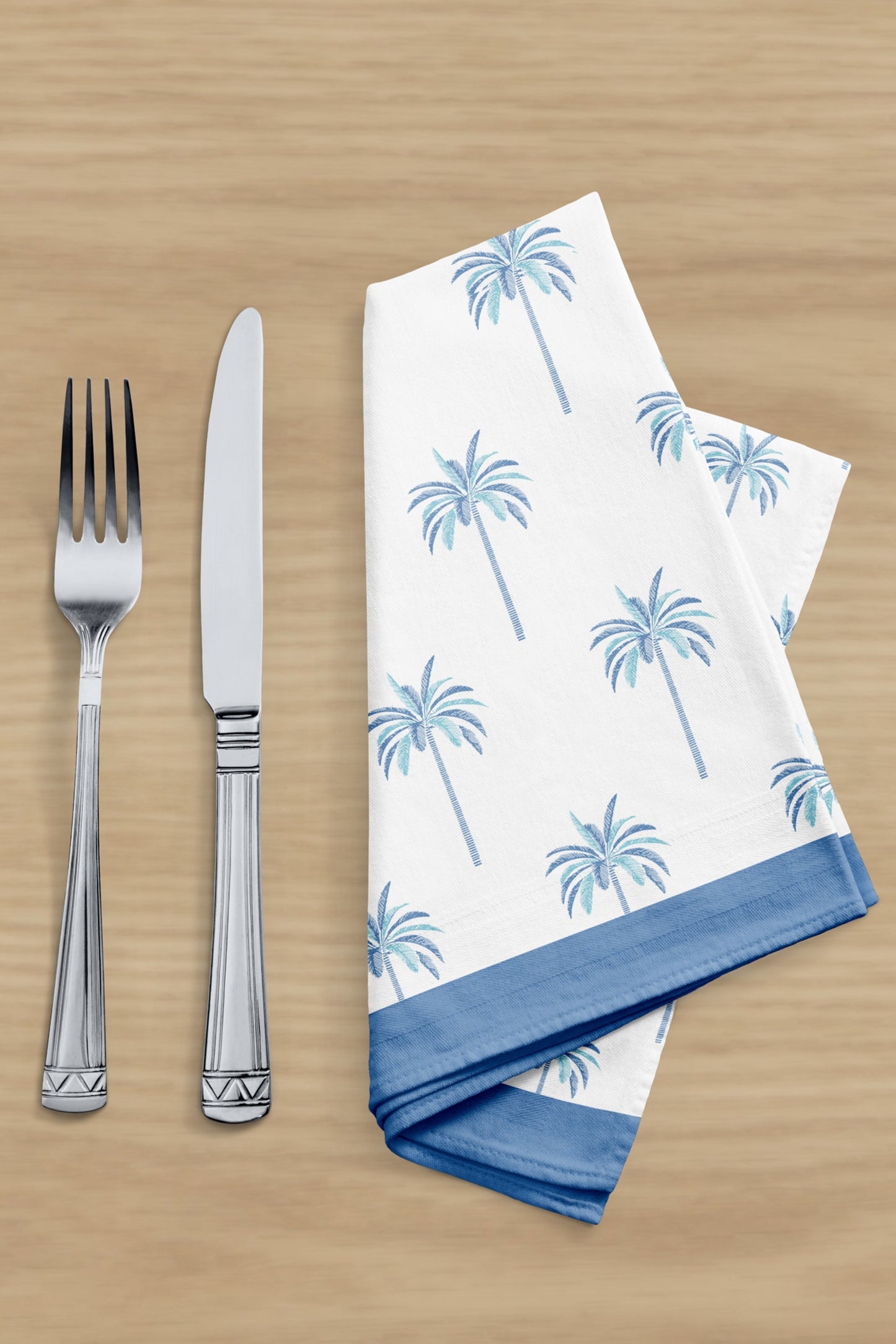 Palm Blue Table Napkin (Set of 4)