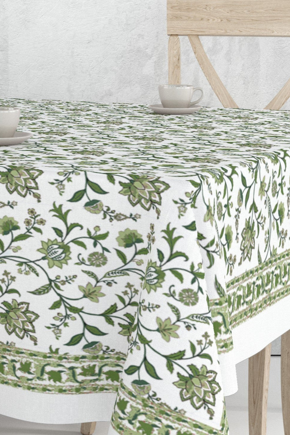 Green Chintz Tablecloth