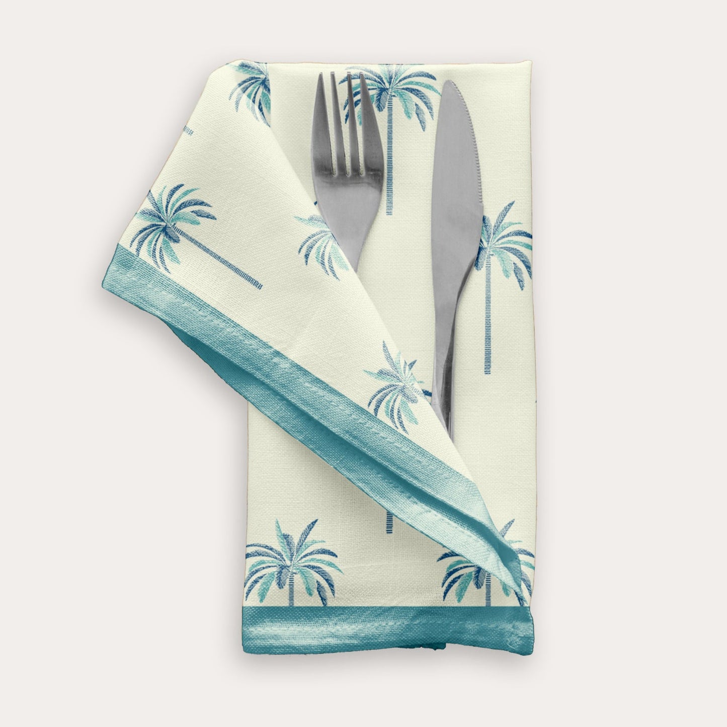 Palm Blue Table Napkin (Set of 4)