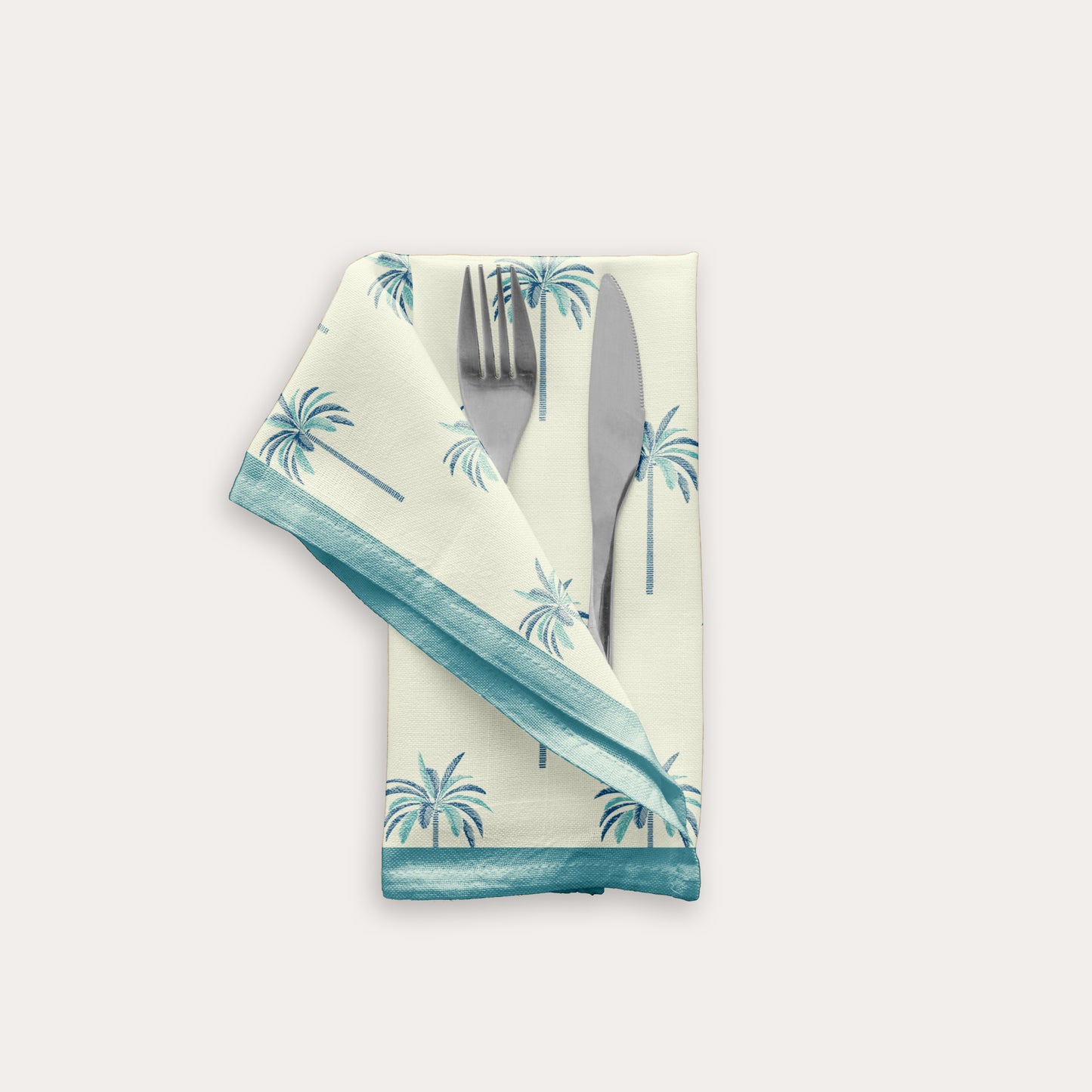Palm Blue Table Napkin (Set of 4)