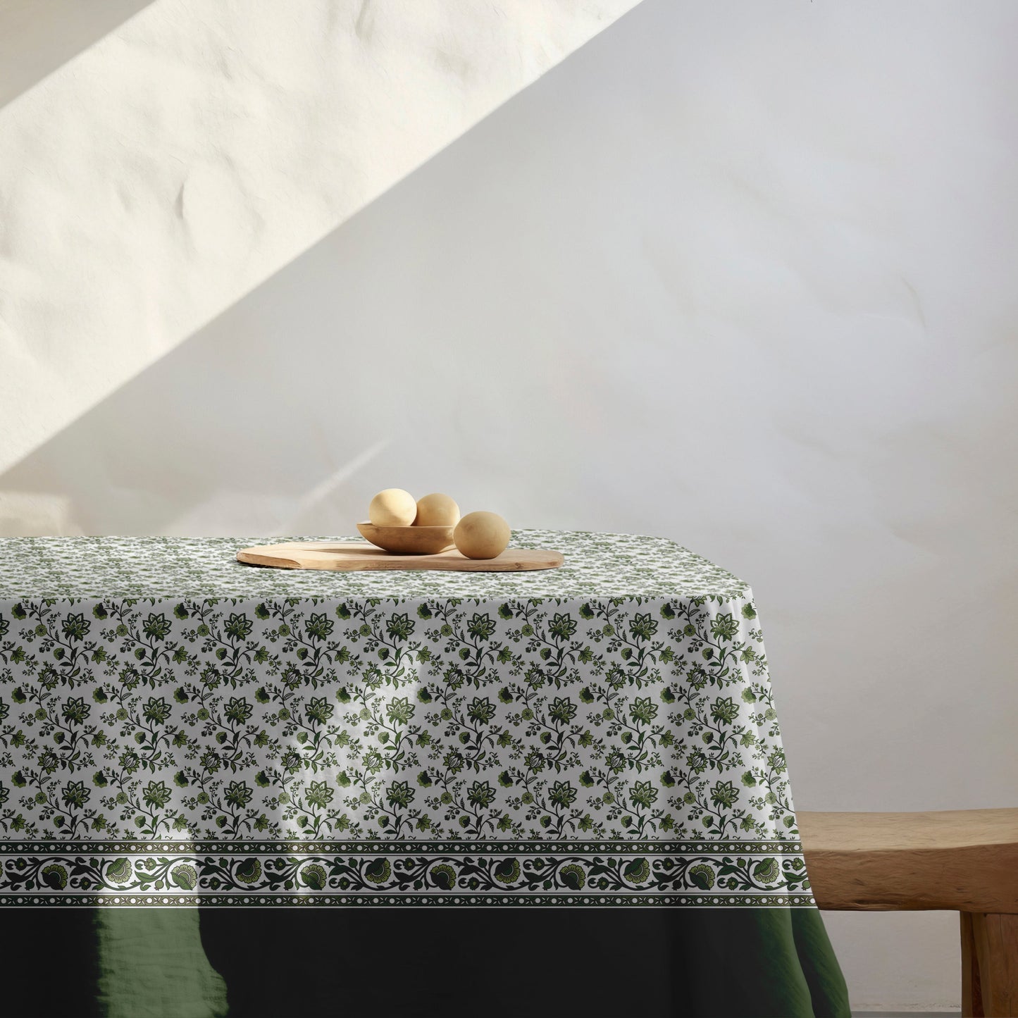 Green Chintz Tablecloth
