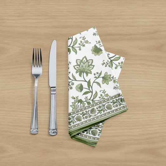 Green Chintz Table Napkin (Set of 4)