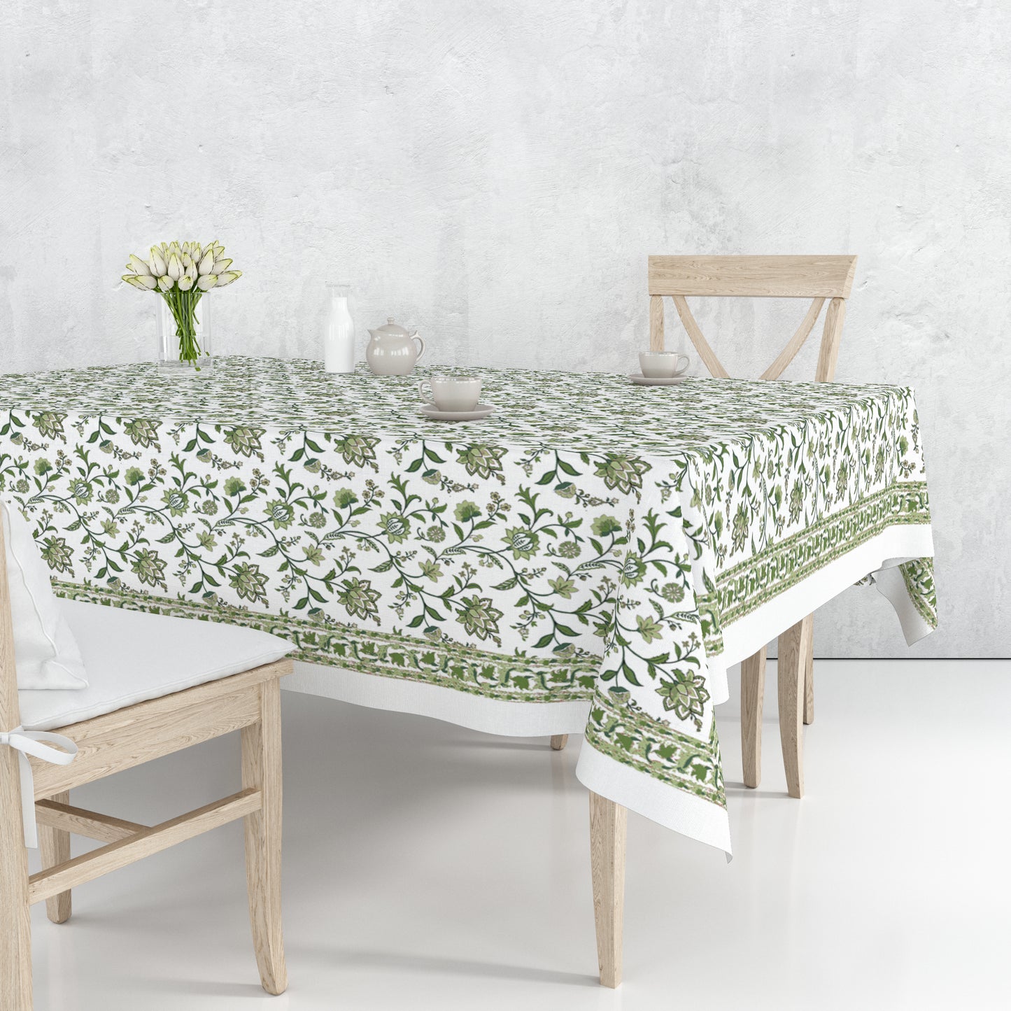 Green Chintz Tablecloth