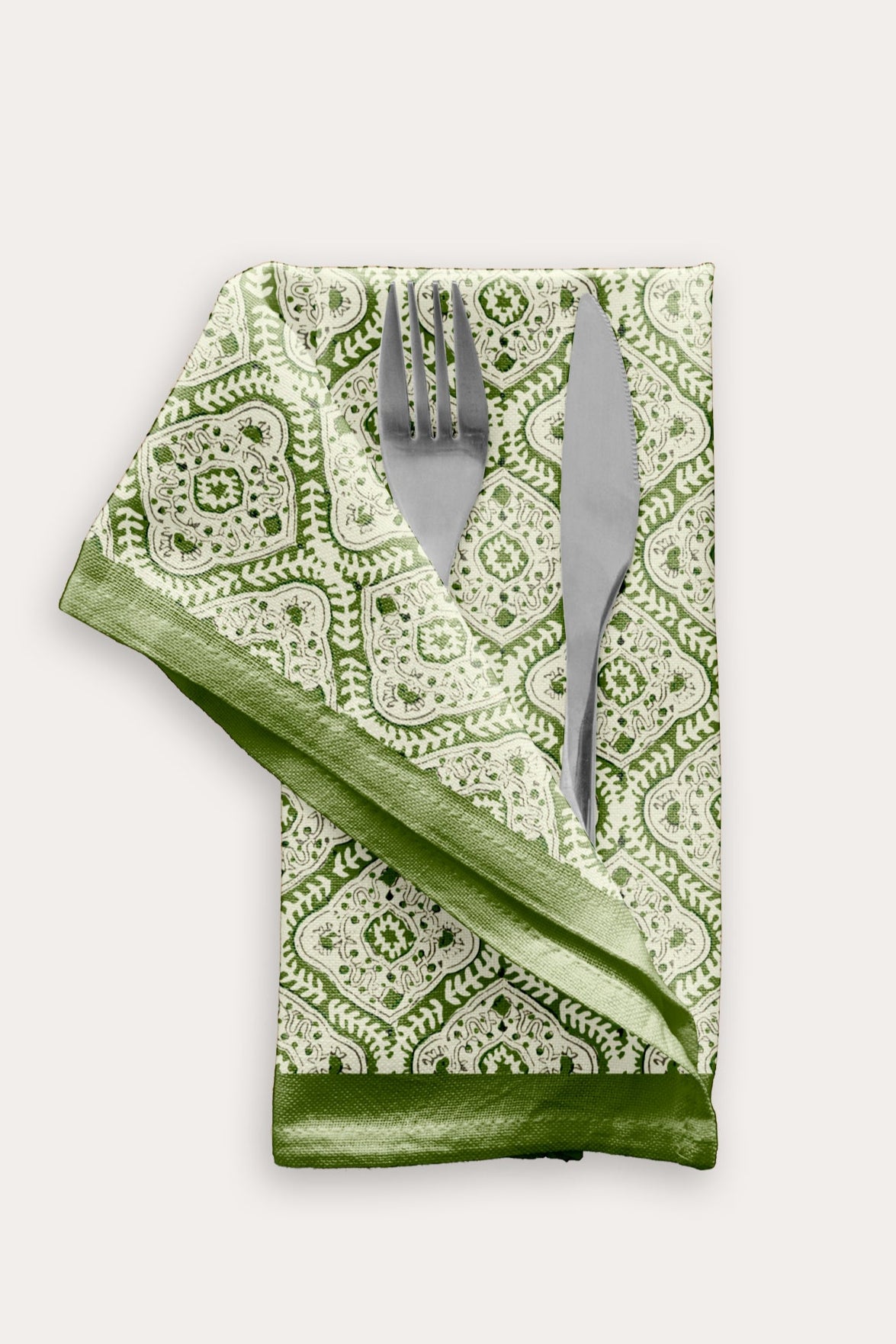 Green Damask Table Napkin (Set of 4)