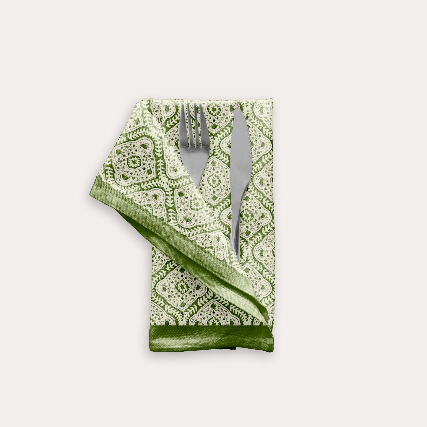 Green Damask Table Napkin (Set of 4)