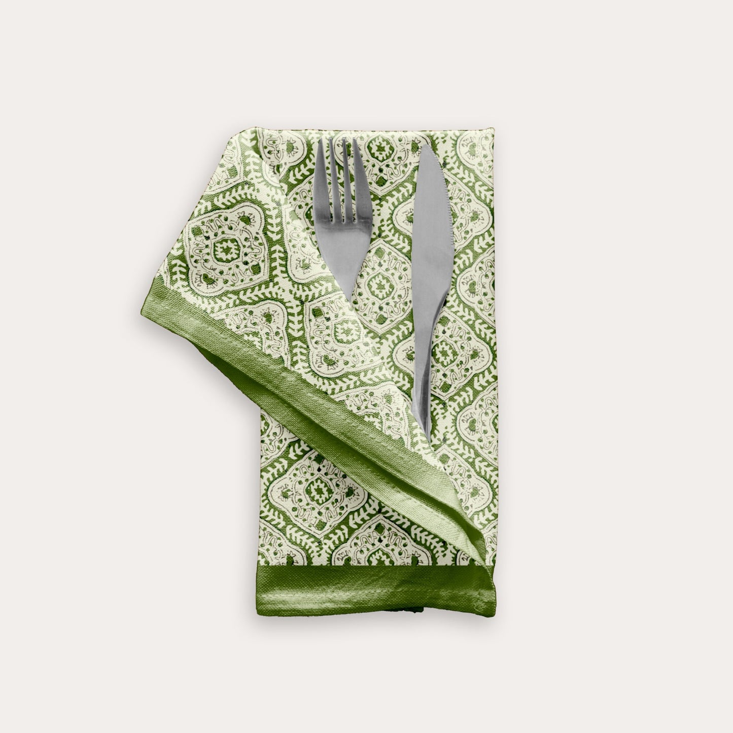 Green Damask Table Napkin (Set of 4)