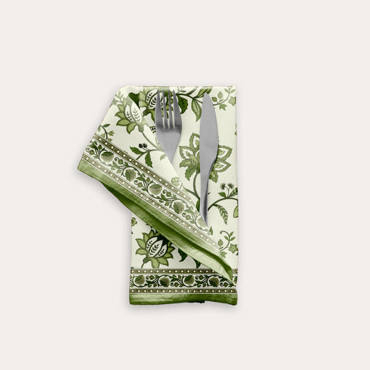 Green Chintz Table Napkin (Set of 4)