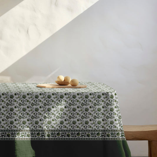 Green Chintz Tablecloth
